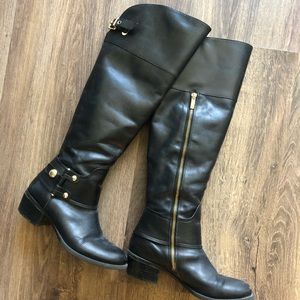 Vince camuto black leather boots